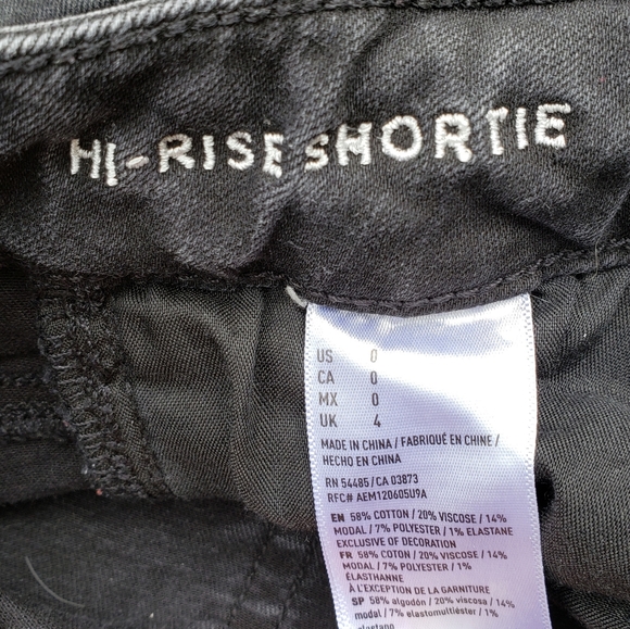 American Eagle hi-rise black shorts - Picture 4 of 4